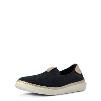 Ariat English: Knit Ryder Zapatillas Slip On Mujer - Negras (RWTCF3496)